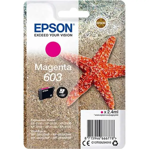 Epson 603 Magenta Etoile de Mer Cartouche authentique au meilleur prix