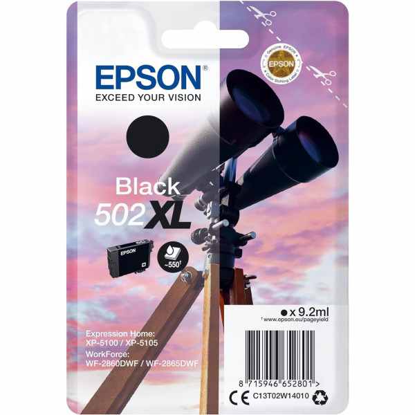 Epson 502XL Noir Jumelles Cartouche authentique au meilleur prix