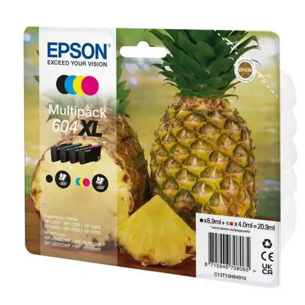 Epson 604XL Noir couleur Ananas Pack de cartouches authentiques au meilleur prix