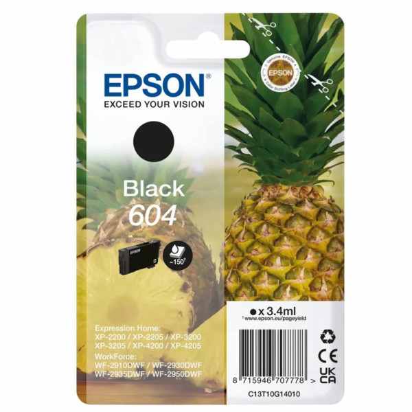 Epson 604 Noir Ananas Cartouche authentique au meilleur prix