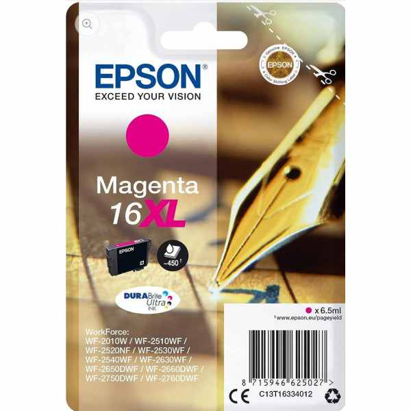 Epson 16XL Magenta Stylo plume Cartouche authentique au meilleur prix