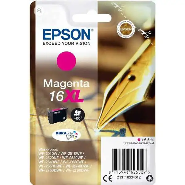 Epson 16XL Magenta Stylo plume Cartouche authentique au meilleur prix