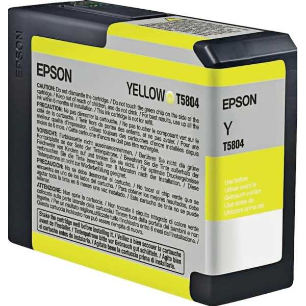 EPSON T5804 Jaune Cartouche d'encre d'origine