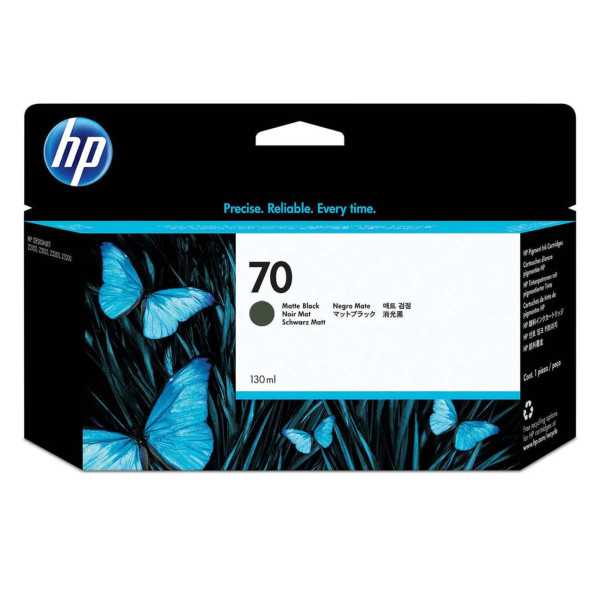 HP 70 Noir mat Cartouche d'encre d'origine - C9448A