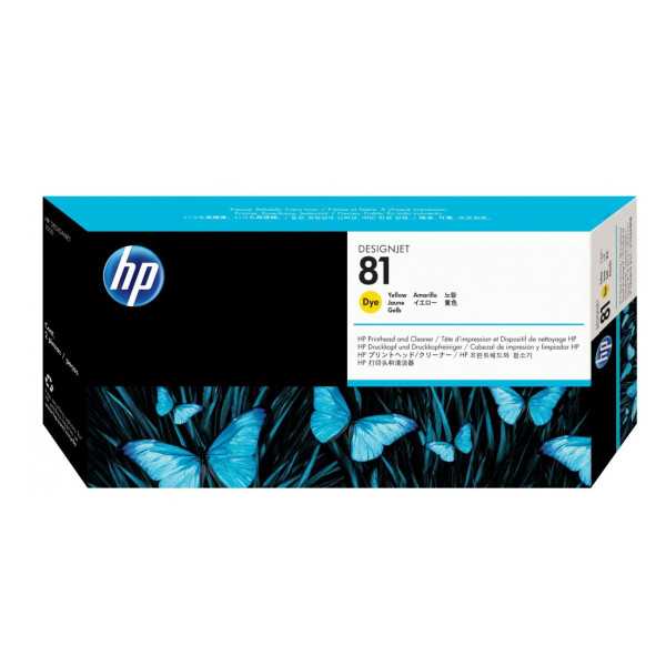 HP 81 Jaune Tête d'impression d'origine - C4953A