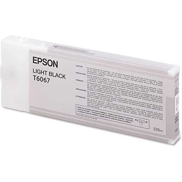 Epson T6067 Noir clair Cartouche d'encre d'origine