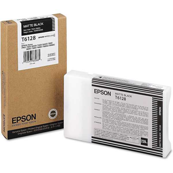 Epson T6128 Noir mat Cartouche d'encre d'origine