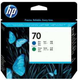 HP 70 Bleu vert Tête d'impression d'origine