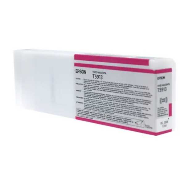 Cartouche Epson T5913 Vivid Magenta encre UltraChrome HDR pour imprimante Stylus Pro qualité professionnelle