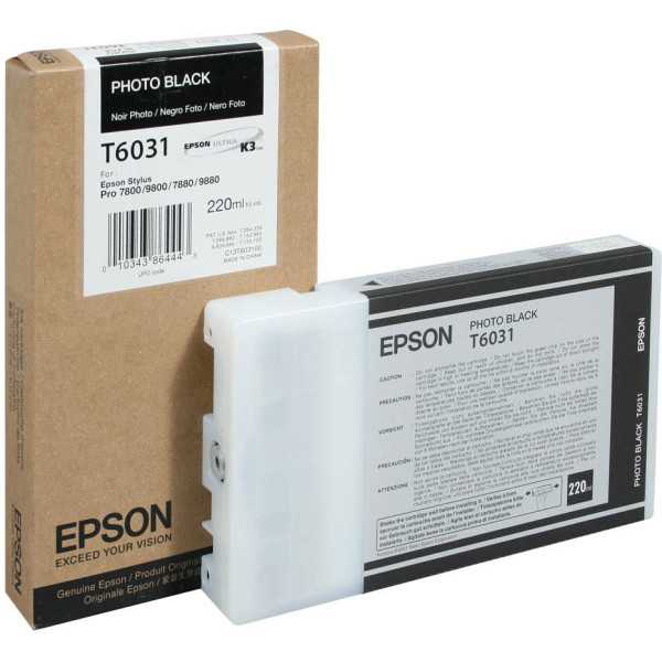 Epson T6031 Noir photo Cartouche d'encre d'origine
