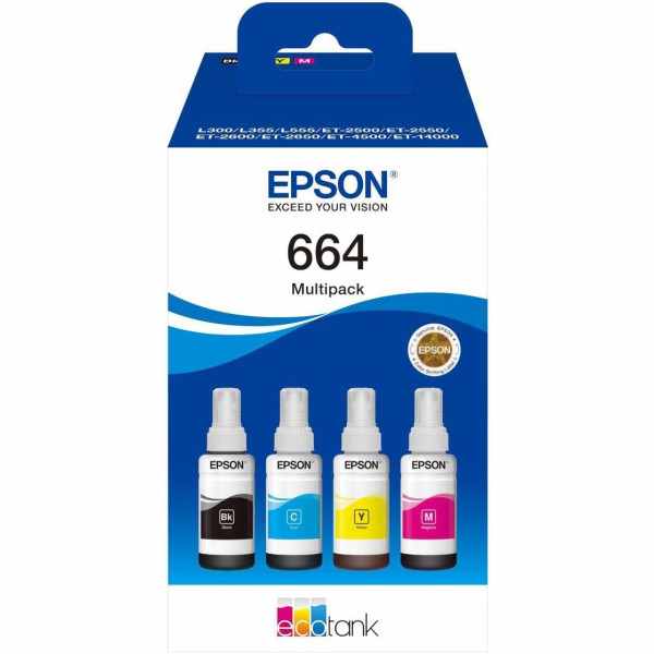 Epson 664 Noir couleur Pack de 4 Cartouches au meilleur prix