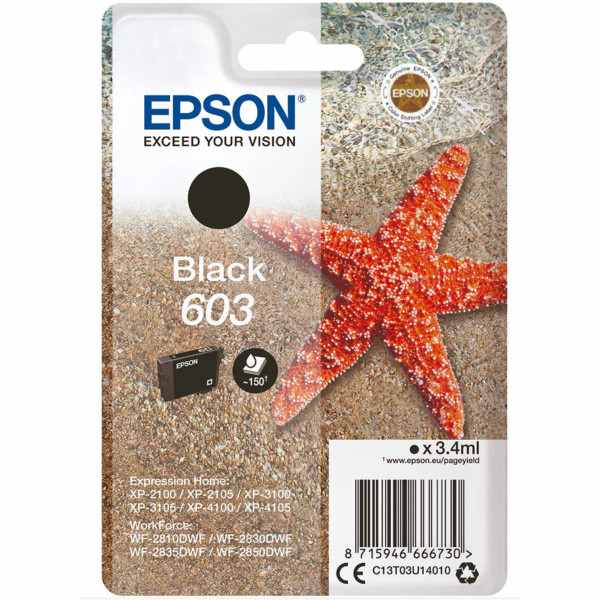 Epson 603 Noir Etoile de Mer Cartouche authentique au meilleur prix