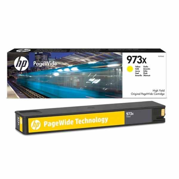 HP 973X Jaune Cartouche d'encre d'origine - F6T82AE